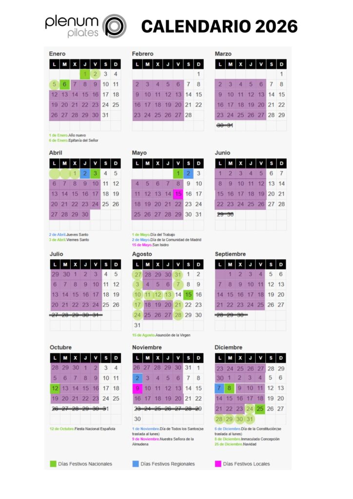 calendario 2026